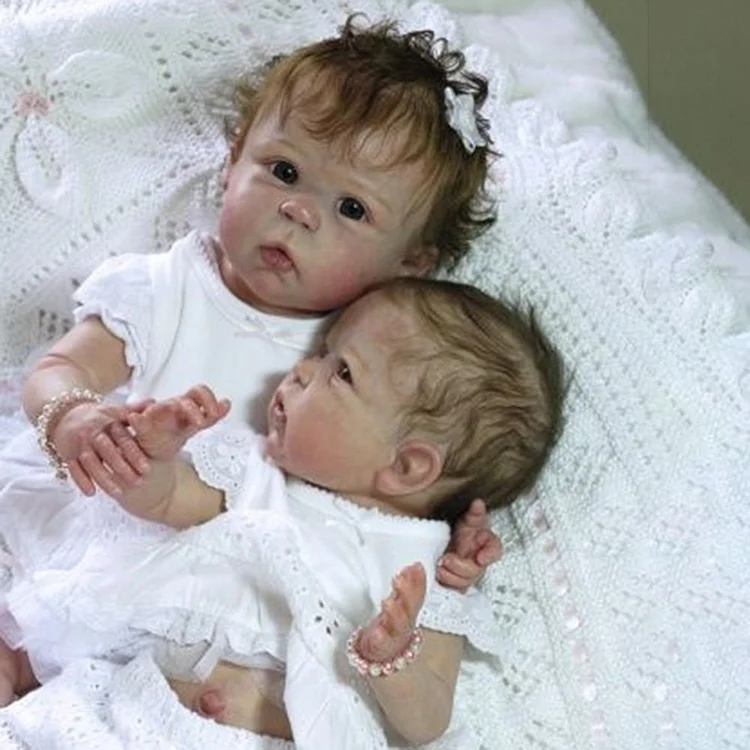 21'' Real Lifelike Twins Ruby and Rylee Reborn Baby Doll Gril