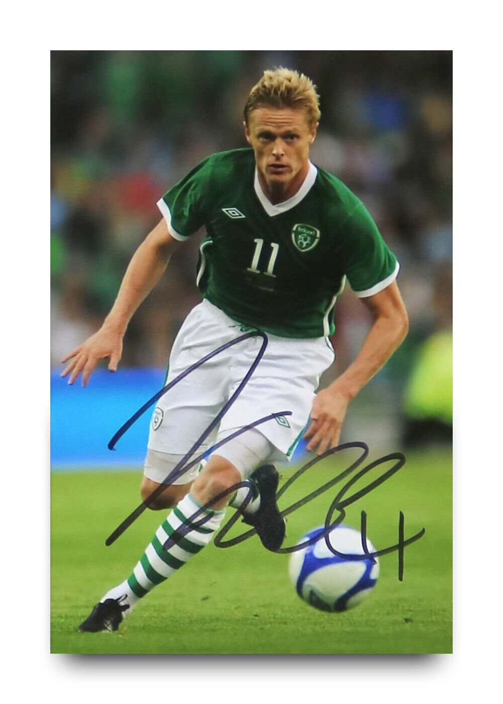 Damien Duff Signed 6x4 Photo Poster painting Celtic Blackburn Rovers Autograph Memorabilia + COA