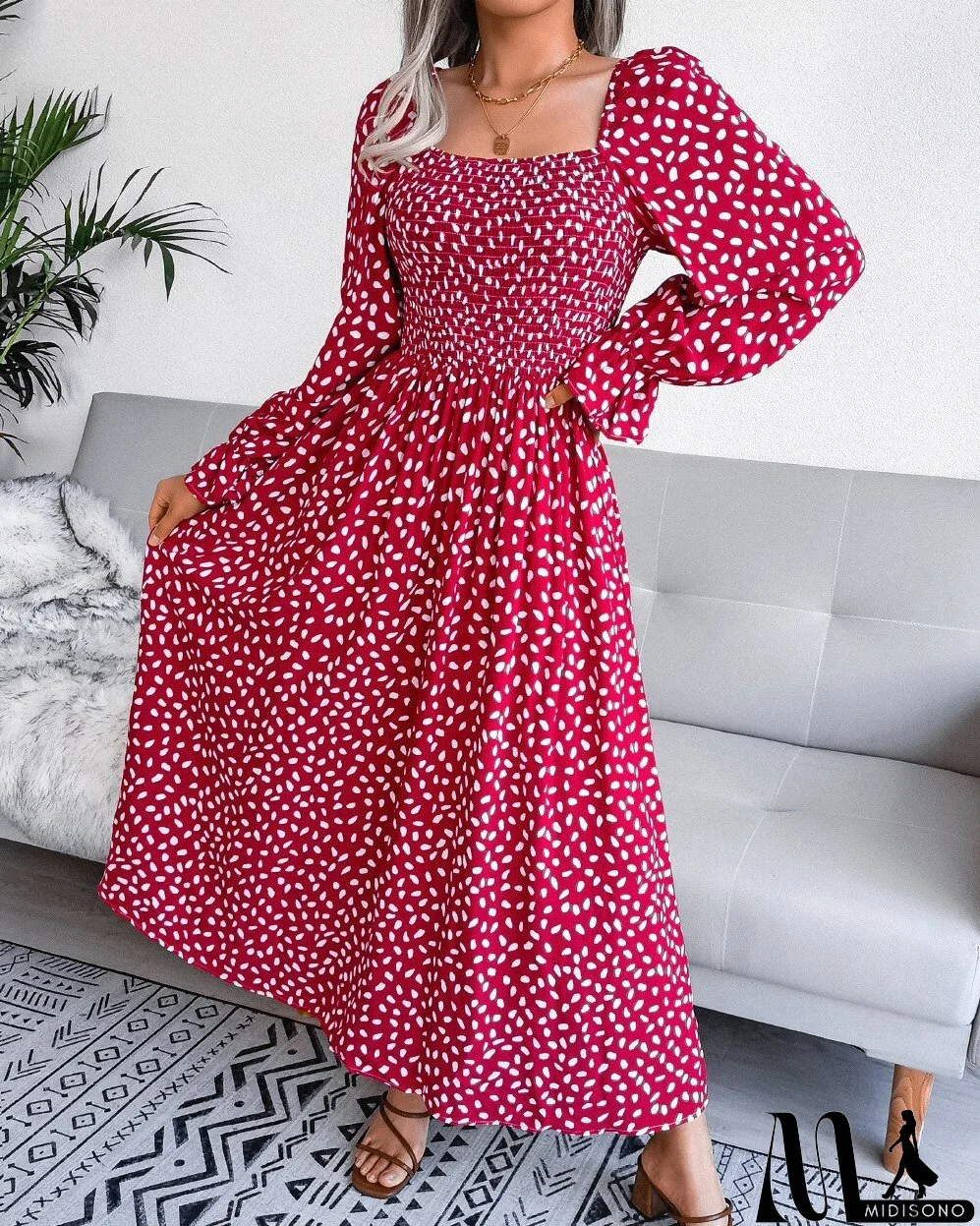 and for Puff Women Gown Elegant Neckline Sleeves with Style Chiffon - Boxy 18123