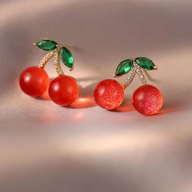 Cherry Opal Earrings