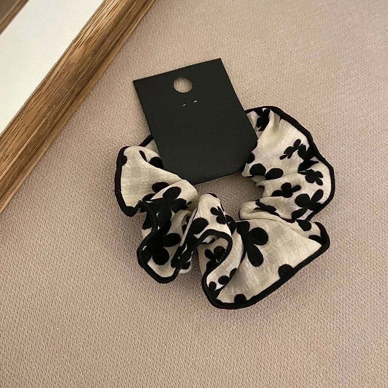 Elegant Lady Flower Cloth Hair Tie