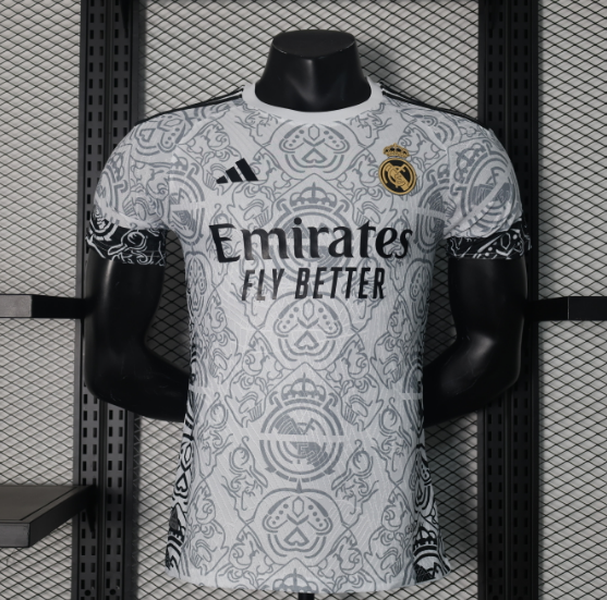 24/25 Real Madrid Special Edition White Player Version Football T-Shirt Thai Quality