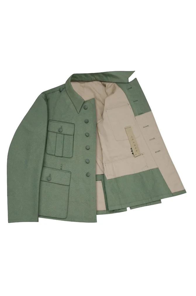   Polizei German M1942 Officer Mottled Green Summer Tunic Feldbluse German-Uniform