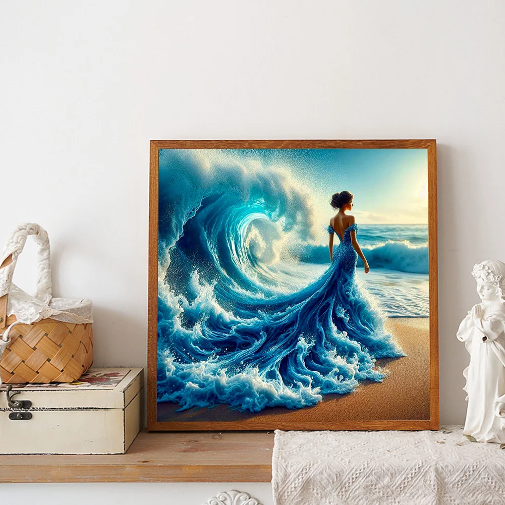 Diamond Painting - Full Round Drill - Waves Beauty(Canvas|40*40cm)
