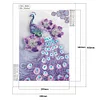Peacock Part Drill Special-Shaped Diamond Painting DIY Mosaic Kit (R8526)