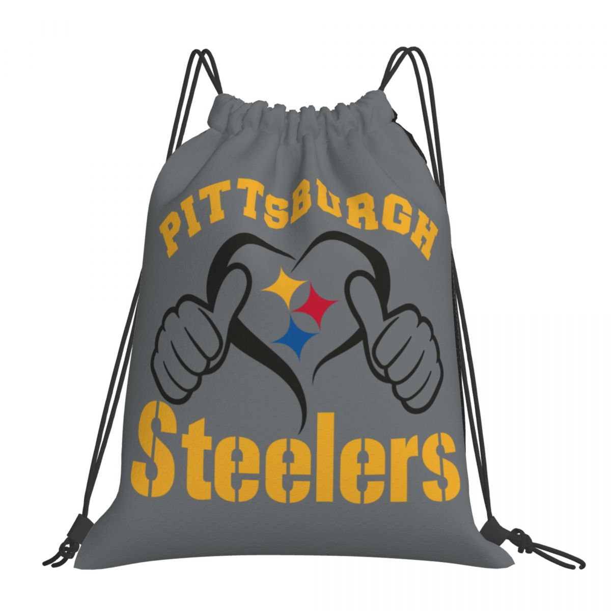 Like Pittsburgh Steelers Waterproof Adjustable Lightweight Gym Drawstring Bag
