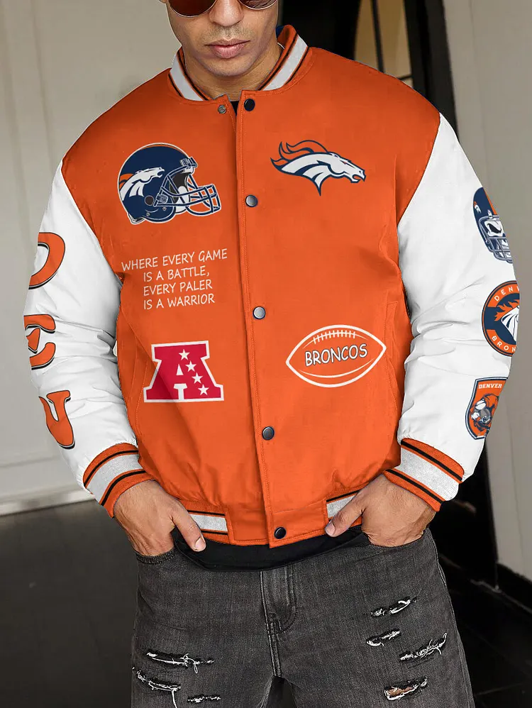 Denver Broncos  National Football League 2024 Make Your Mark Unisex Varsity Jacket