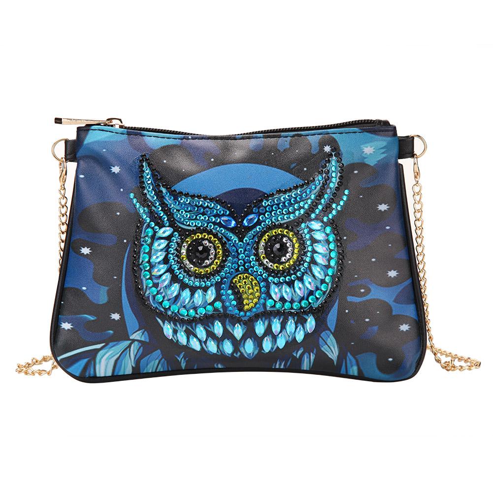 

Owl-DIY Creative Diamond Wristlet Bag, 501 Original