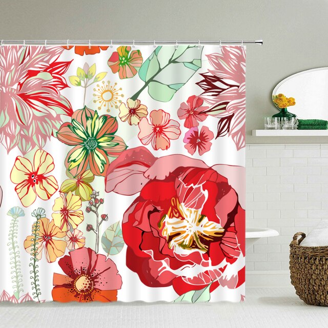 

Shower Curtain – Plants Butterfly-180*180cm, 501 Original