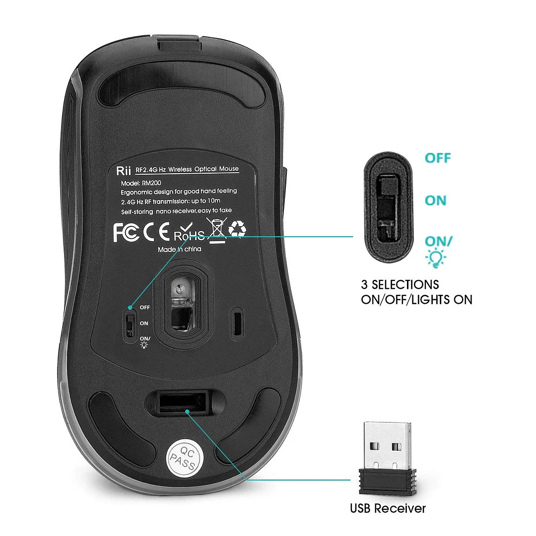 Rii Wireless Mouse RM200