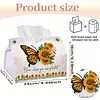 Monarch Butterfly DIY PULeather Diamond Painting Tissue Box for Adults Beginners Large Size Diamond Art Paper Storage Holder for Living Room Bedroom Bathroom Table Decor
