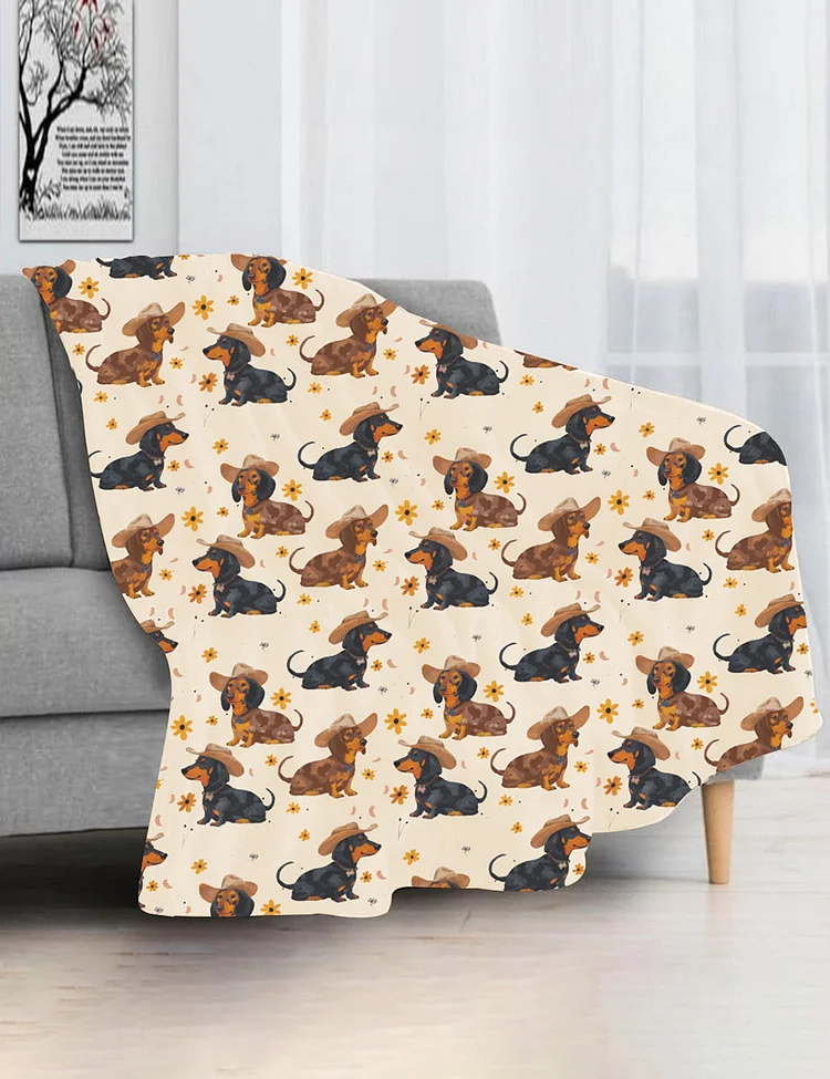Dachshund Cute Dog Blanket