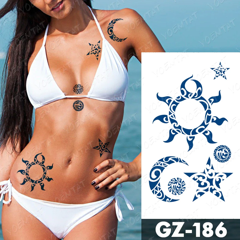 Sdrawing Lasting Ink Tattoos Body Art Waterproof Temporary Tattoo Sticker Butterfly Fairy Tatoo Arm Fake Feather Rose Swallow Tatto