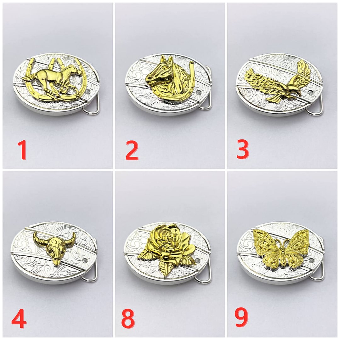 Separate gold buckle