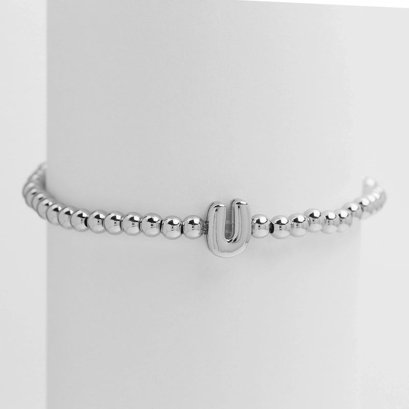 Copper Minimalist Plating Letter Bracelets