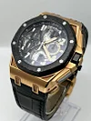 Audemars Piguet Royal Oak Offshore Tourbillon Chronograph Rose Gold Transparent Dial 26288OF.OO.D002CR.01
