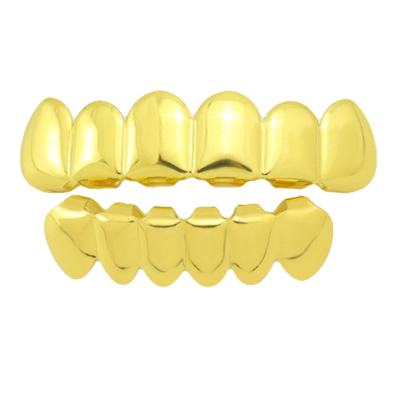 Hip-Hop Solid Color Copper Unisex Tooth Socket Punk Rings