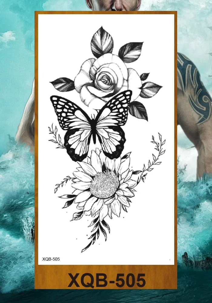 Waterproof Temporary Flash Tatoo Hand back Arm art Tattoos for boy Women Men Tattoo Sticker eagle Crow Gothic eye Fake Tatto