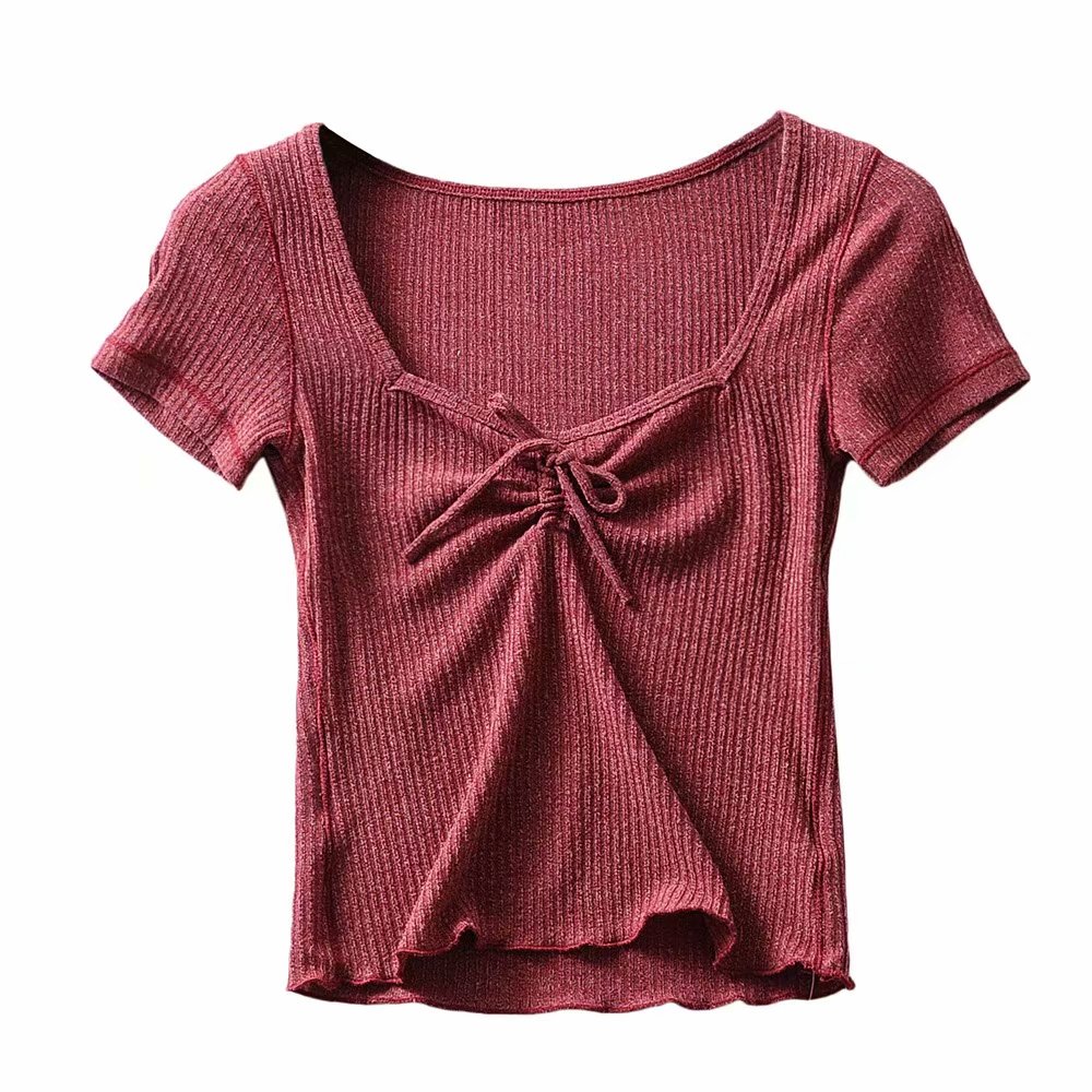 Mozpar black t shirt women tshirt crop top cute sexy yellow short sleeve shirts women 2018 kawaii korean clothes streetwear