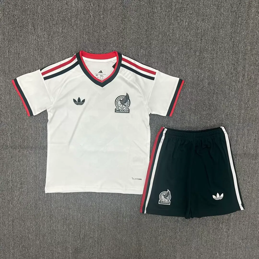 2026 Mexico Away Kids Kit Soccer Jersey Thai Quality