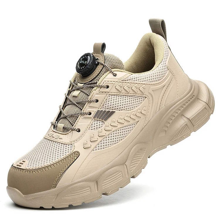 Rotating Button New Safety Shoes Anti-Smash Anti-Puncture Work Shoes Fashion Men Sport Shoes Security Protective Boots Radinnoo.com