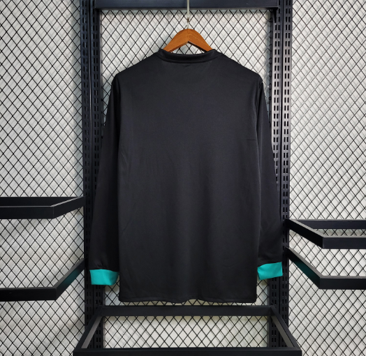 Retro 17/18 Real Madrid Third Away Long Sleeve Football Shirt Thai Quality