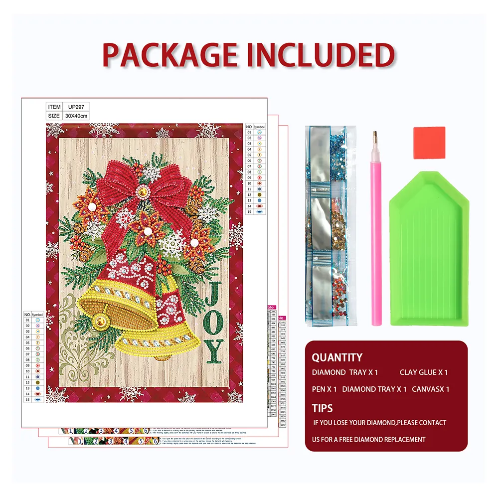 Diamond Painting - Partial Special Shaped Drill - Christmas Atmosphere(30*40cm)