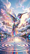 Luxury AB Velvet Diamond Painting Kit - Glass Bird