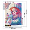 Diamond Painting -DIY Round Drill Snowman and Girl