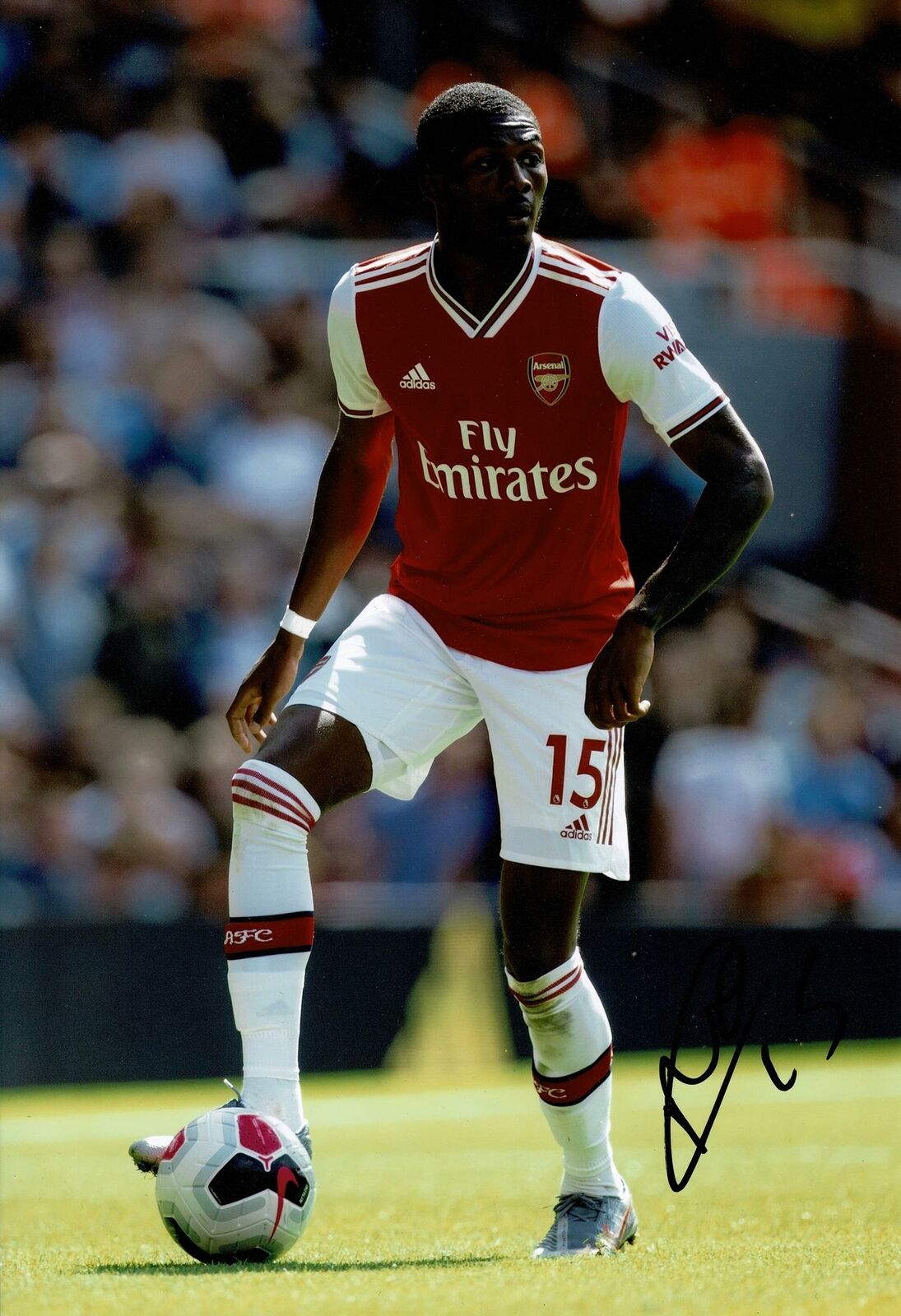 Ainsley Maitland-Niles Signed 12X8 Photo Poster painting Arsenal F.C. AFTAL COA (9074)