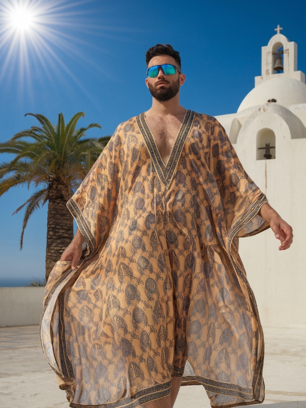 Loose and Comfortable Printed Kaftan