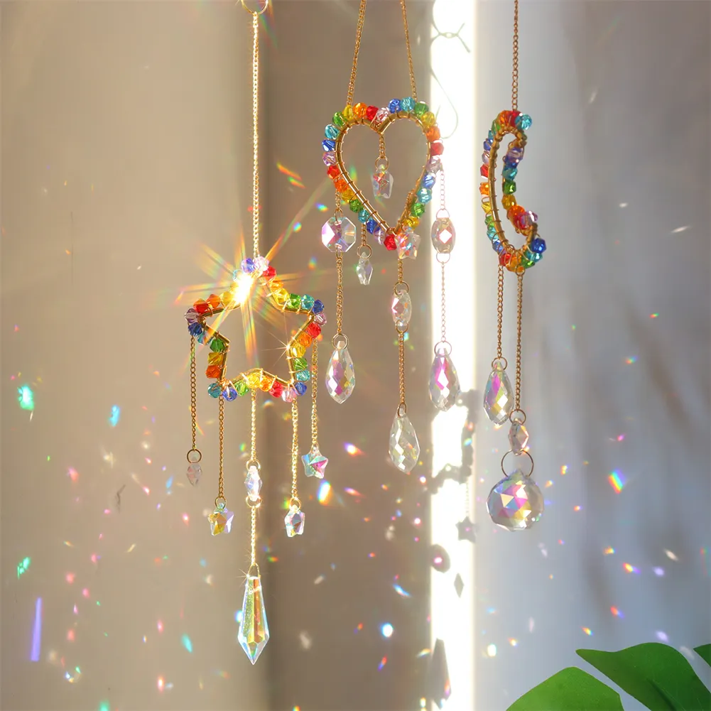 Colorful Beads Crystal Light Catching Jewelry Window Accessories for Living Room