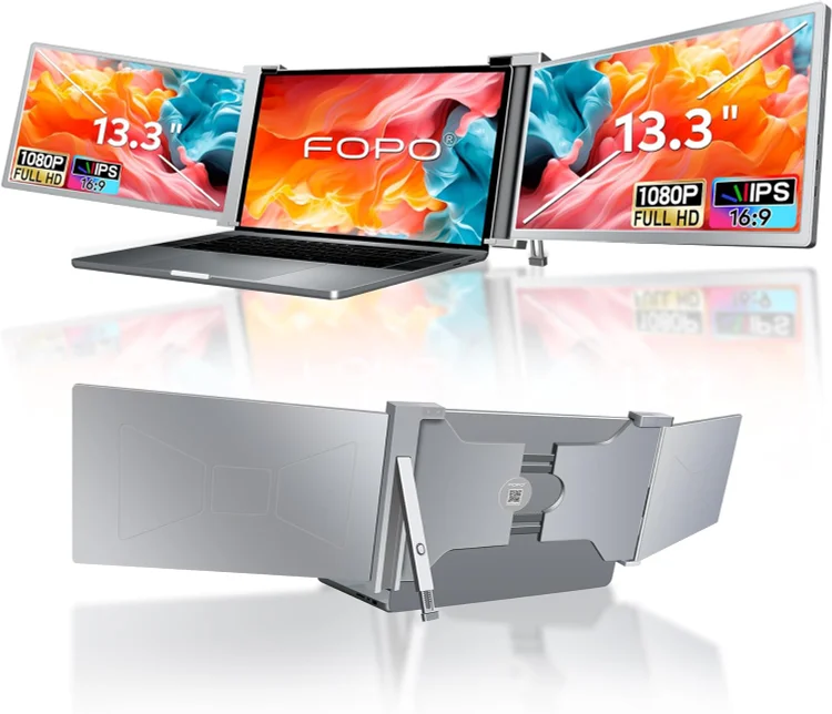 FOPO 13.3" Hanging Triple Screen Extender S16