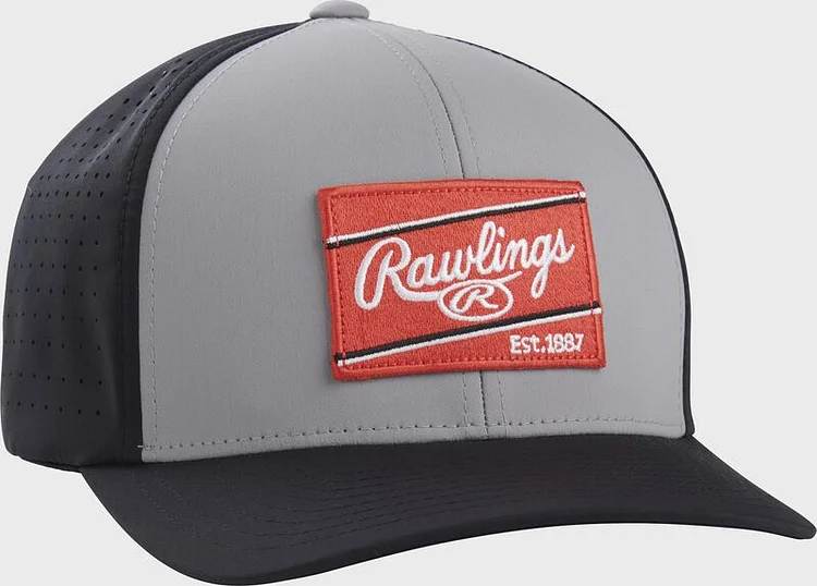 Rawlings Red/White/Blue FlexFit Laser Cut Vented Hat