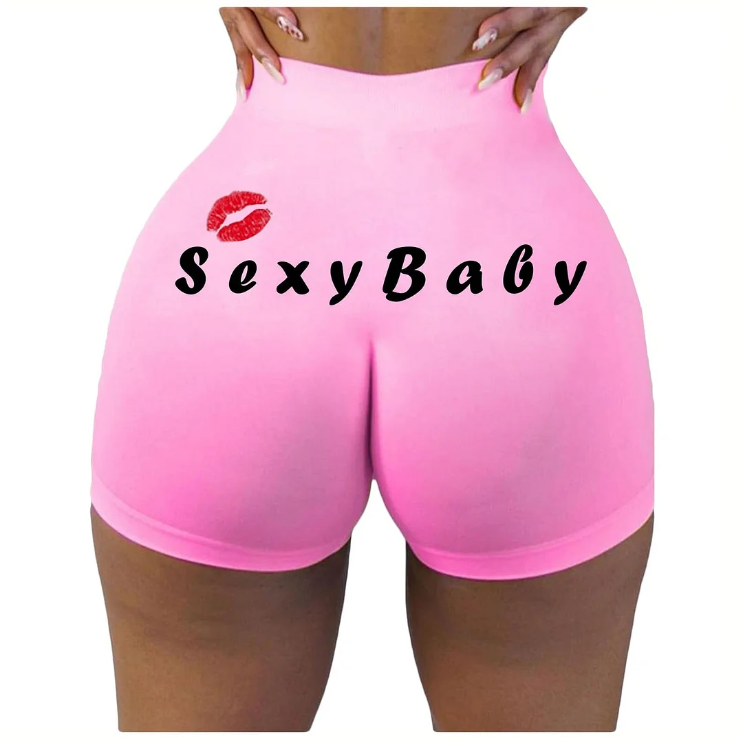 Women Sexy Letter Printed Underwear Sports Comfortable Shorts Pajamas Underpants Lingerie Female Sex High Waist Panties Thongs