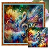 Color Music Symbol-11CT Stamped Cross Stitch 40*40cm