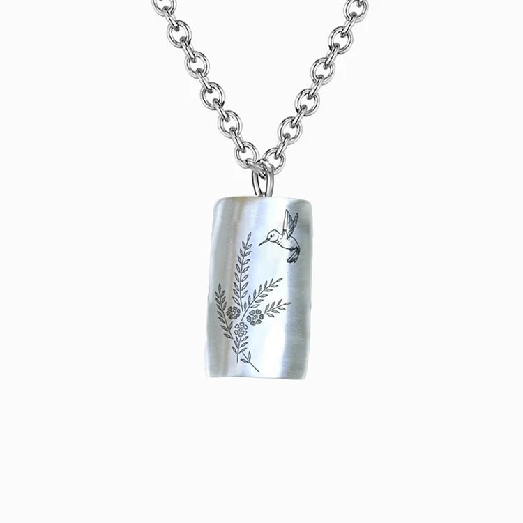 925 Sterling Silver Hummingbird Necklace
