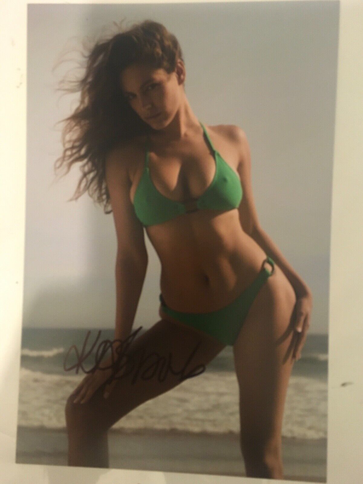 Kelly Brook Hand Signed 12 x 8 Photo Poster paintinggraph Model