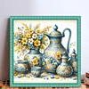 Blue And Yellow Porcelain-11CT Stamped Cross Stitch 40*40cm/15.75*15.75in