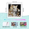 Katze speziell geformte 5D-DIY-Teilbohrer-Diamant-Mal-Kits f&uuml;r Erwachsene Anf&auml;nger Wohnaccessoires Diamanten Dots Edelstein-Kunstkits 11,81 x 11,81 Zo