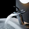 High-End Bathroom Basin Waterfall Faucet Hot And Cold All-Copper Hotel Home Toilet Bathroom Wash Basin