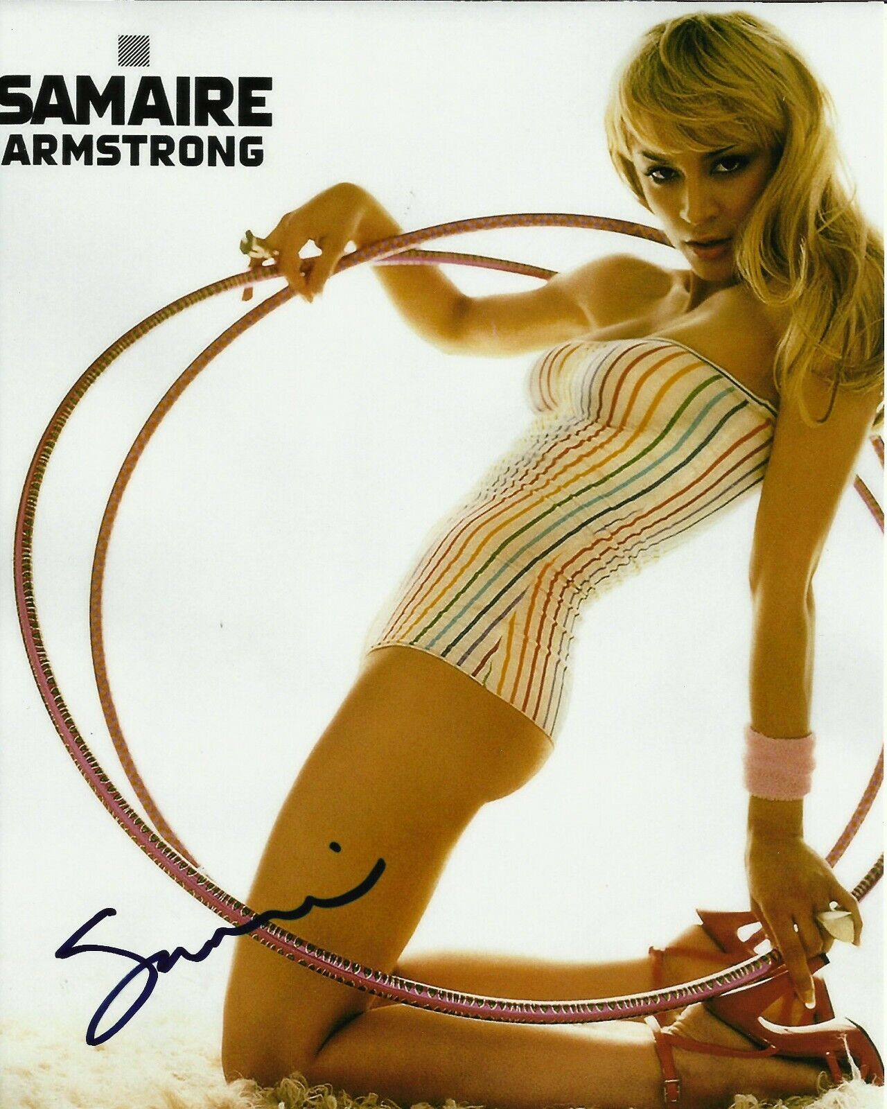 SAMAIRE ARMSTRONG SIGNED SEXY Photo Poster painting UACC REG 242 FILM AUTOGRAPHS (1)