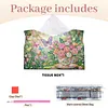 DIY Diamond Art Tissue Box Holder Butterflies and Flowers PULeather Diamond Art Desktop Organizer Resin Rhinestone Storage Organizers Gem Art Home Office Decor Craft Gift for Women