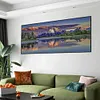 (Big Size)Snow Mountain River-Full Square Diamond Painting 80*40CM