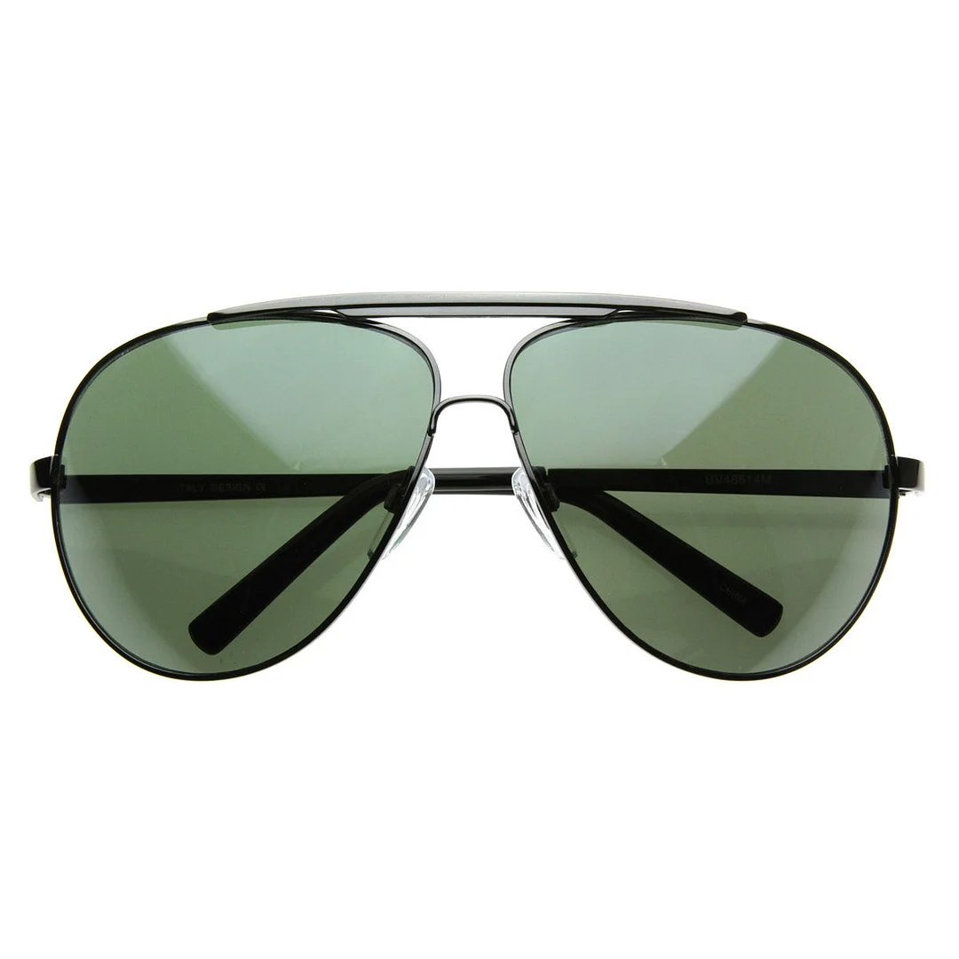 High Quality Full Frame Big X-Large Oversized Metal Aviator glasses
