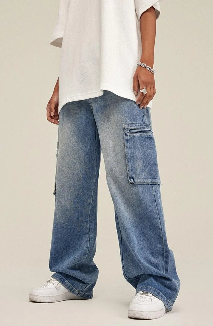 Brownm Baggy Cargo Jeans