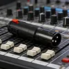 1/4 TRS Female To 3Pin XLR Male Stereo Audio Adapter Lockable Audio Cable Mic Cord Adapter Plug for Mixer Microphone Amplifier