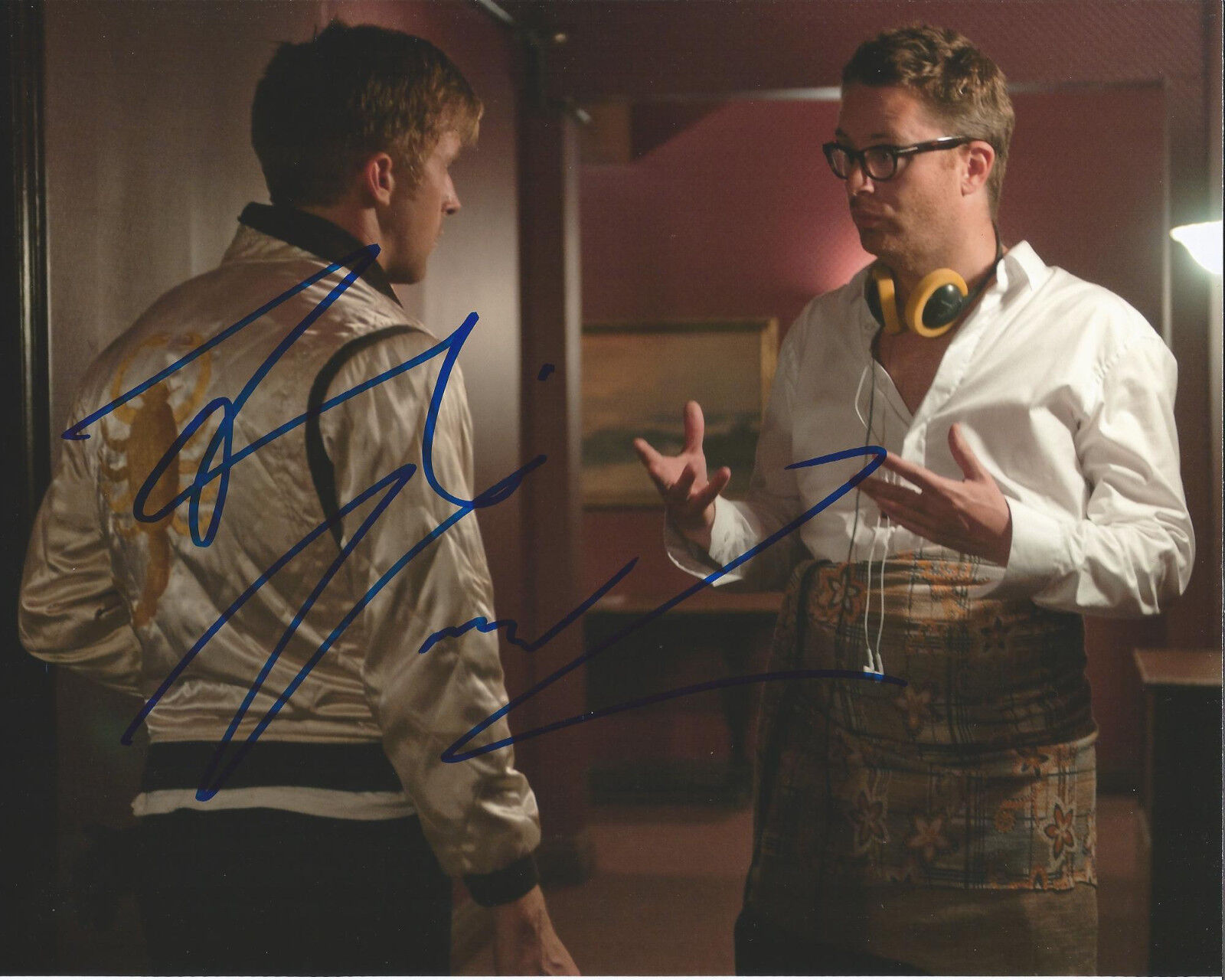 RYAN GOSLING NICOLAS WINDING REFN SIGNED DRIVE ONLY GOD FORGIVES 8X10 Photo Poster painting COA