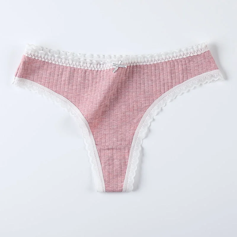 Women Panties G-String Underwear Fashion Thong Sexy Cotton Underpants M-XL Design Female G-string Soft Lingerie Thongs