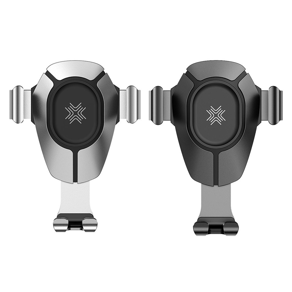 

ROCK W25 15W Max Wireless Car Phone Charger Air Outlet Gravity Phone Holder, Silver, 501 Original